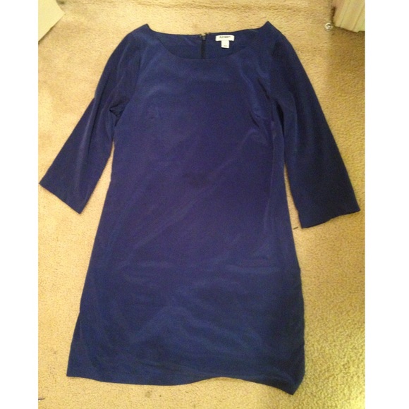 Navy blue straight dress
