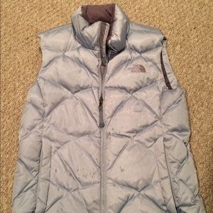 Northface light blue puffer vest