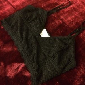 **SOLD** UO Pins & Needles Black Bralette