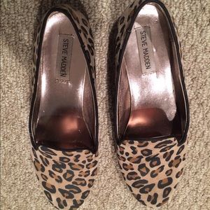 Steve Madden leopard loafer flats
