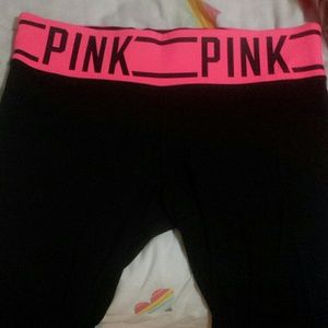 PINK ultimate yoga crop leggings