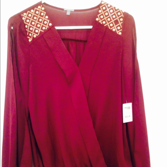 Open Long Sleeve Blouse