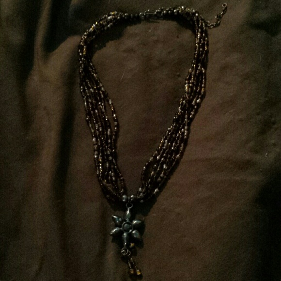Boho beaded necklace