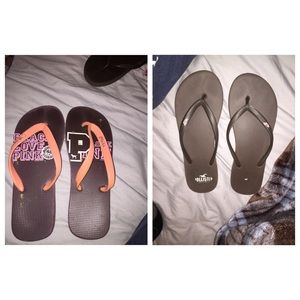 Victoria Secret and Hollister Flip flop bundle! 👡