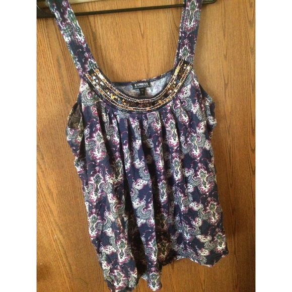 Bright Pattern Shirt From Express