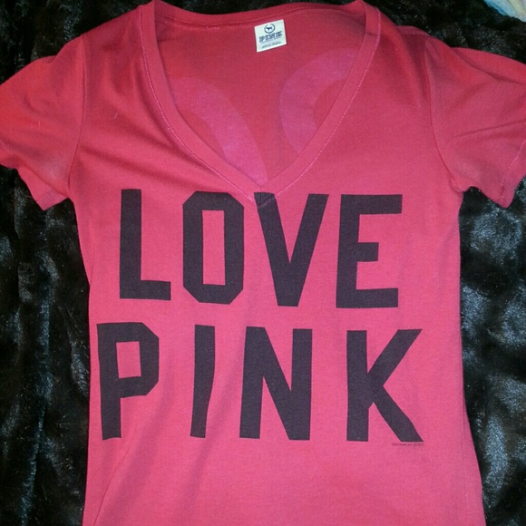 FINAL REDUCTION! EUC! Women' Red PINK V neck Tee