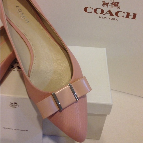 Brand NWT in a Box COACH Saffiano Shoes (Rose) - Picture 2 of 4