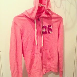 Neon pink hoodie