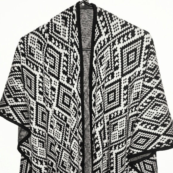cape with tribal print.