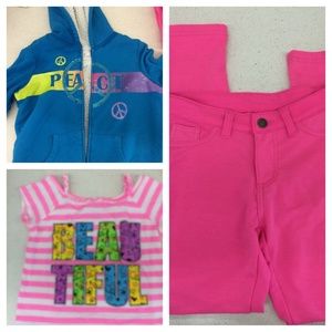 GIRLS BUNDLE! Jeggings, top, jacket !!!!