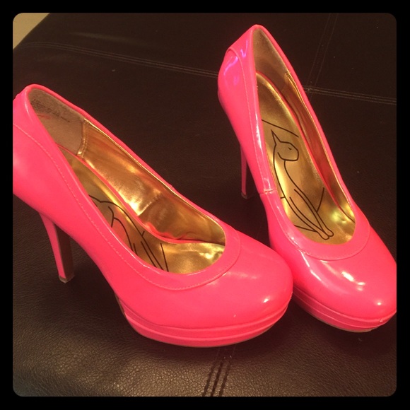 Hot pink heels