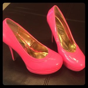 Hot pink heels