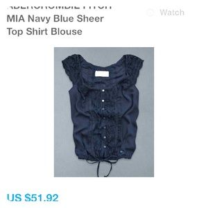⚡️SALE⚡️Navy blue blouse