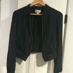 black jacket with zipper