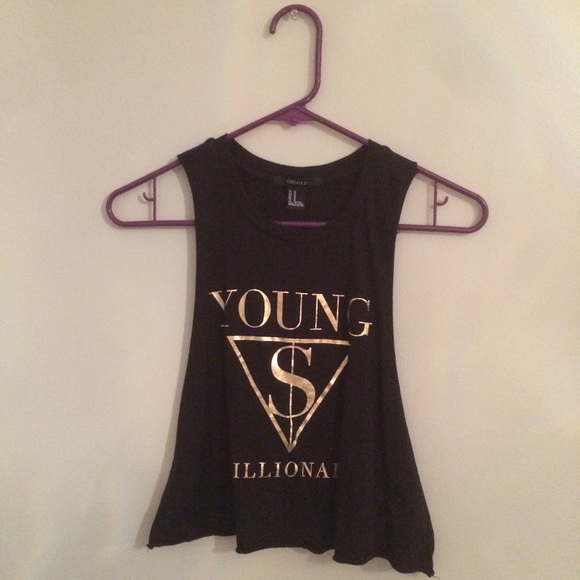 "Young Millionaire" Cropped Tank