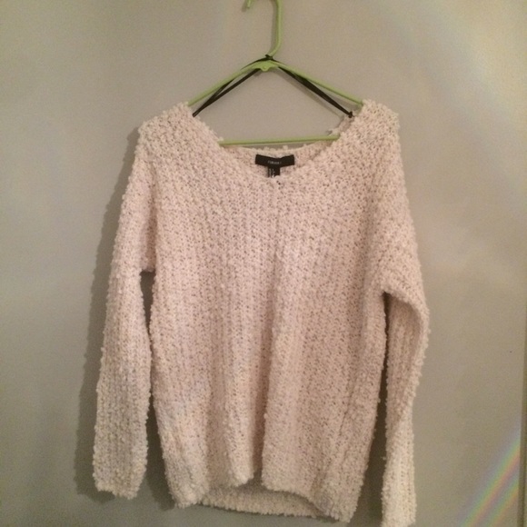 Comfy Fuzzy Cream Sweater!