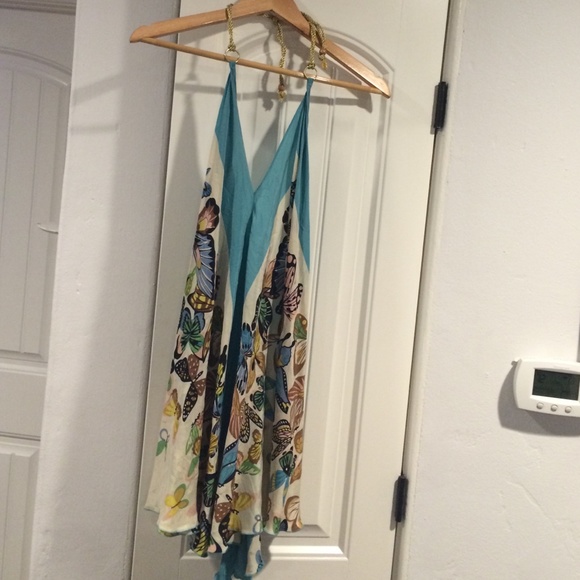 halter dress/top with butterfly's
