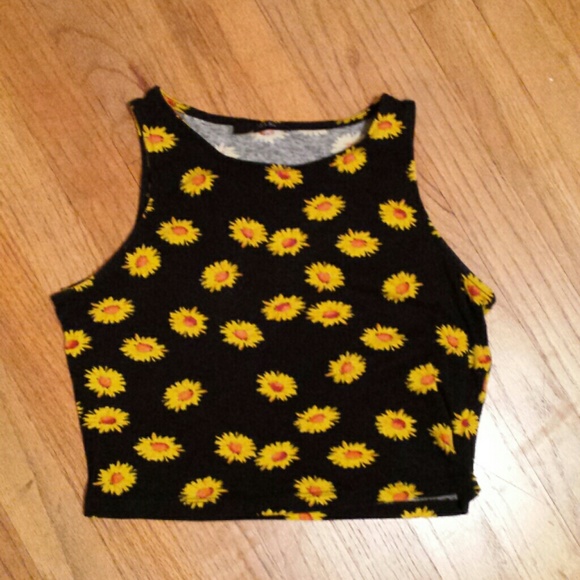 Sunflower crop top