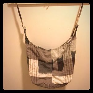 American Eagle plaid purse/ bookbag