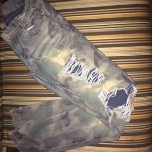 Ripped Camo Jeans