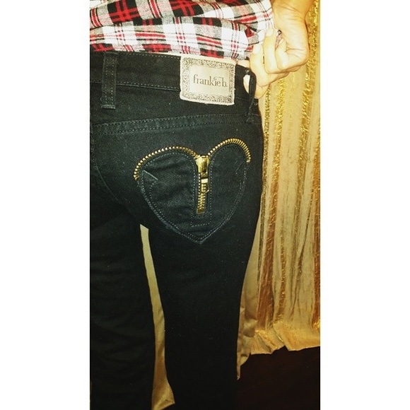 Frankie b. Gold Zipper Pocket and don't care