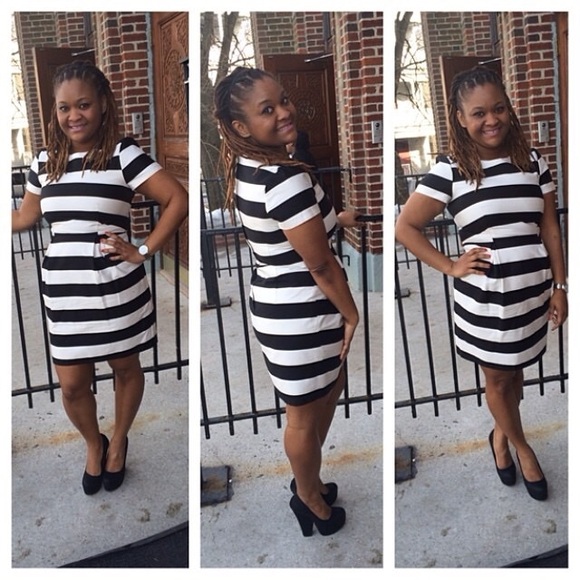 Black and white dress