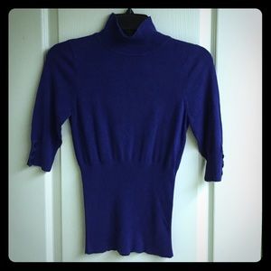 Express Design Studio Purple Mock Turtleneck  (S)