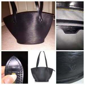 Louis Vuitton St. Jacques Blk Epi Tote Bag