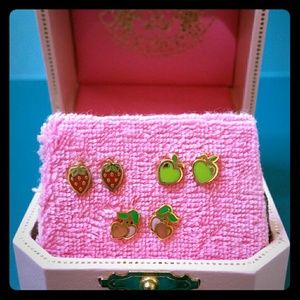 Juicy Couture Set of 3 Stud Earrings