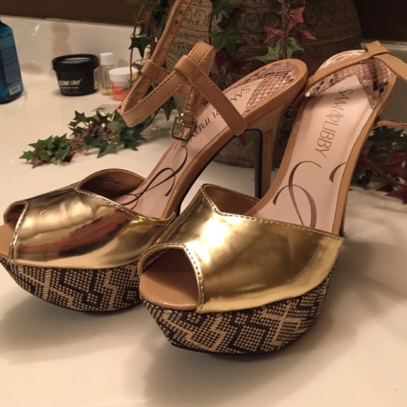 Sam & Libby gold platforms