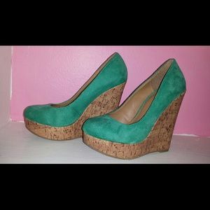Mint green Wedges