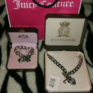 Juicy Couture necklace and bracelet set