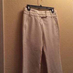 Marciano white pants with satin on side