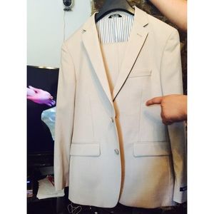 Champagne men's prom suit for sale!