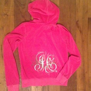 Bright pink juicy couture hoodie