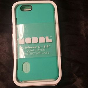 Modal dual layer iPhone 6+ case in mint/green