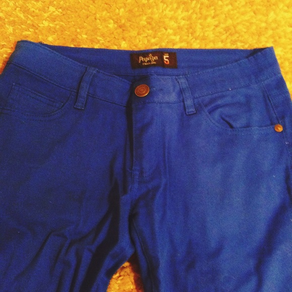 Deep blue skinny jeans