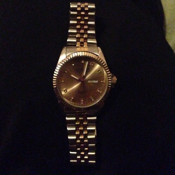 August Steiner two tone watch