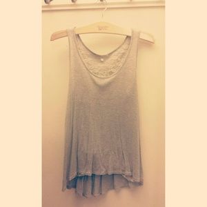 Just Ginger Lace Tank Top Large
