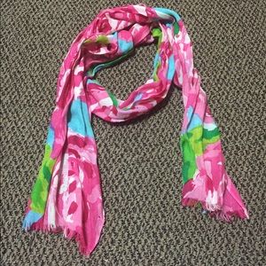 First impression Lilly Pulitzer floral rose scarf
