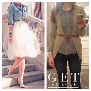 J crew chambray shirt