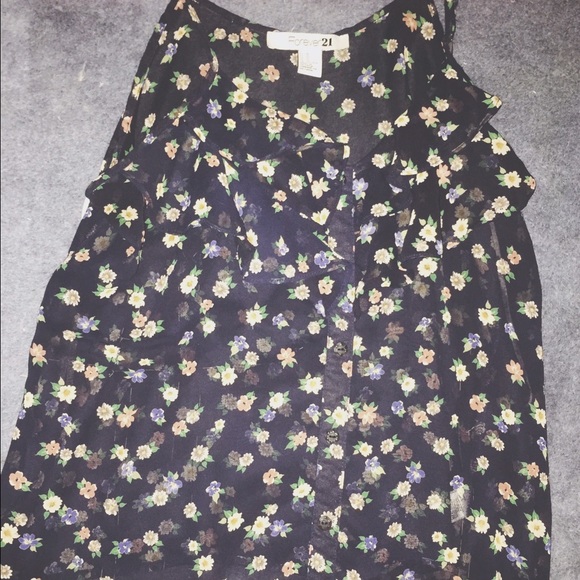 Sheer floral top