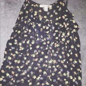 Sheer floral top