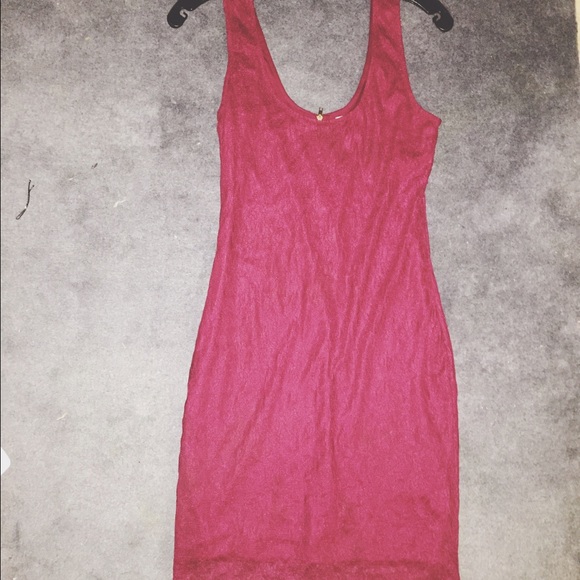 Maroon lace dress