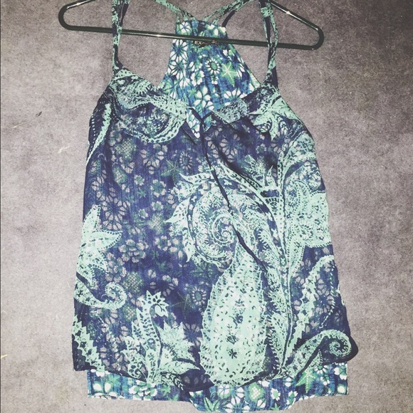 Blue print top