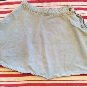 AA denim skater skirt size xs