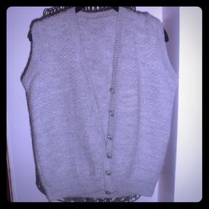 Gray Knitted Vest
