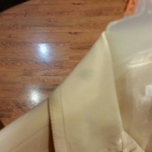 Cream colored faux leather jacket