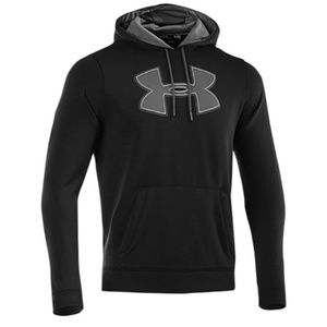 Mens black and grey Under Armour sweatshirt