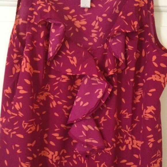 LOFT Ruffled Tank Top - Picture 2 of 4